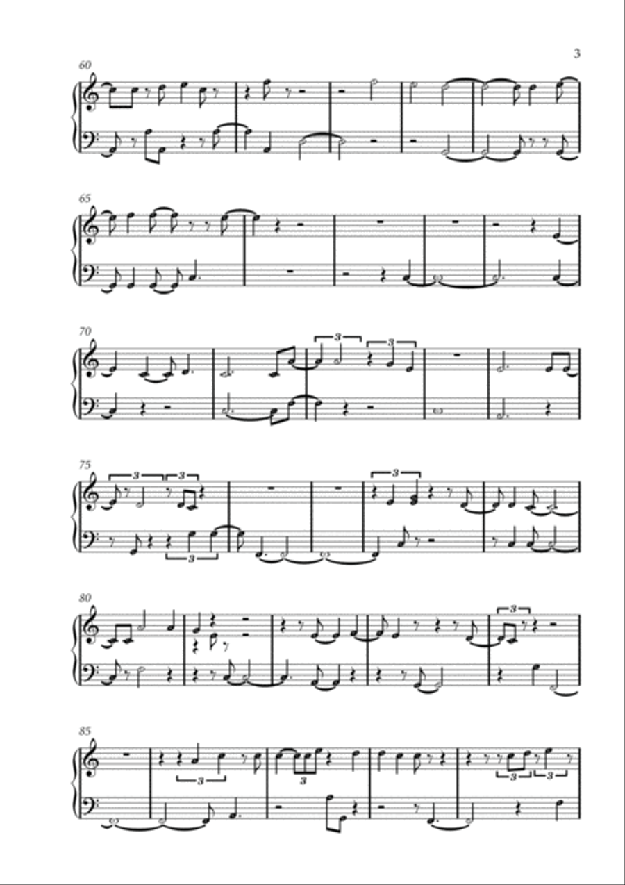 Holy Forever Easy Piano scores gallery preview page 3