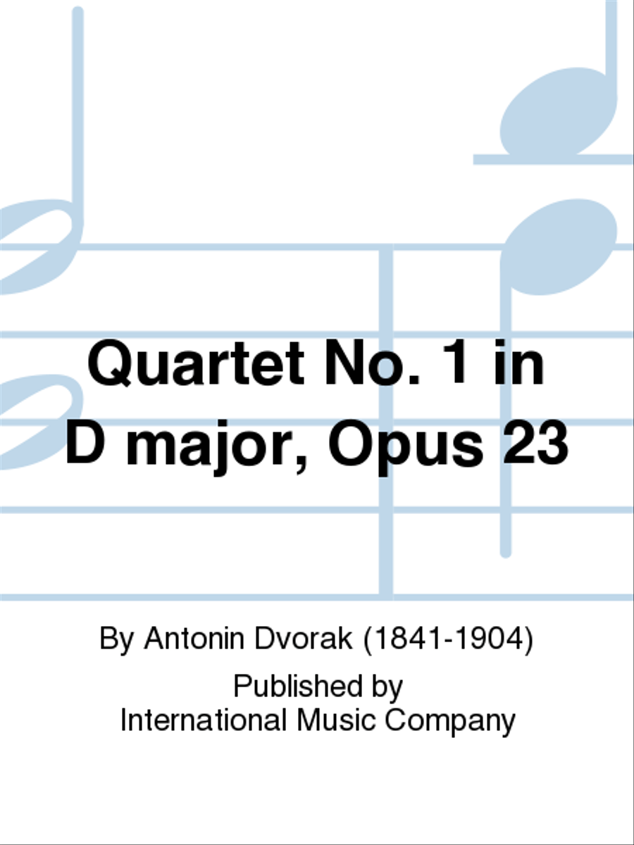 Quartet No. 1 In D Major, Opus 23 Piano Quartet scores gallery preview page 1