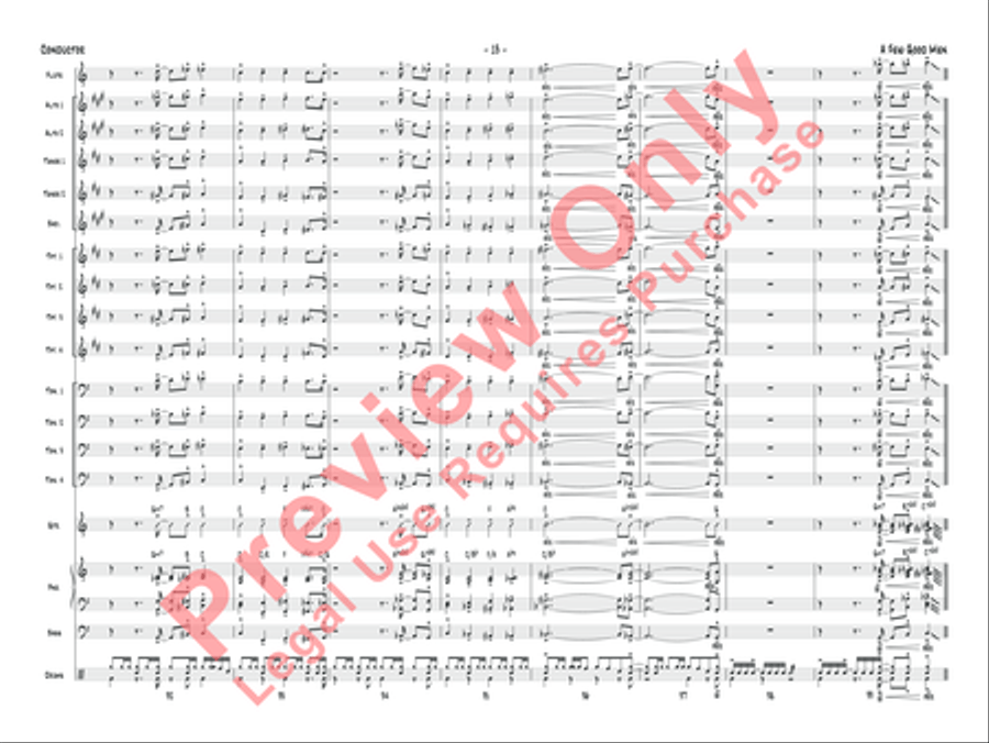 A Few Good Men Jazz Ensemble scores gallery preview page 14