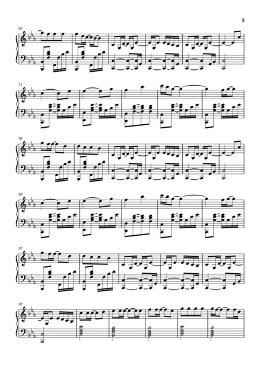 Jolene Piano Solo scores gallery preview page 3