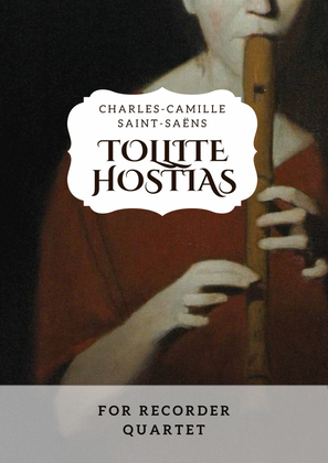 Book cover for Tollite hostias - Recorder Quartet