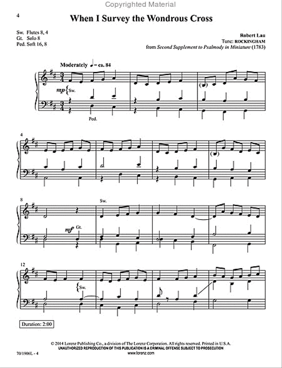 Easy Organ Library, Vol. 57 Organ Solo scores gallery preview page 3