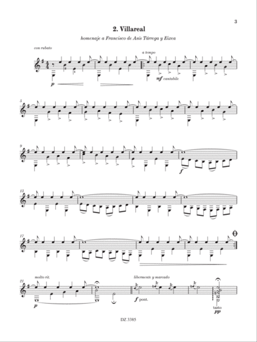4 Spanish Pieces 4 Spanish Pieces Classical Guitar scores gallery preview page 4