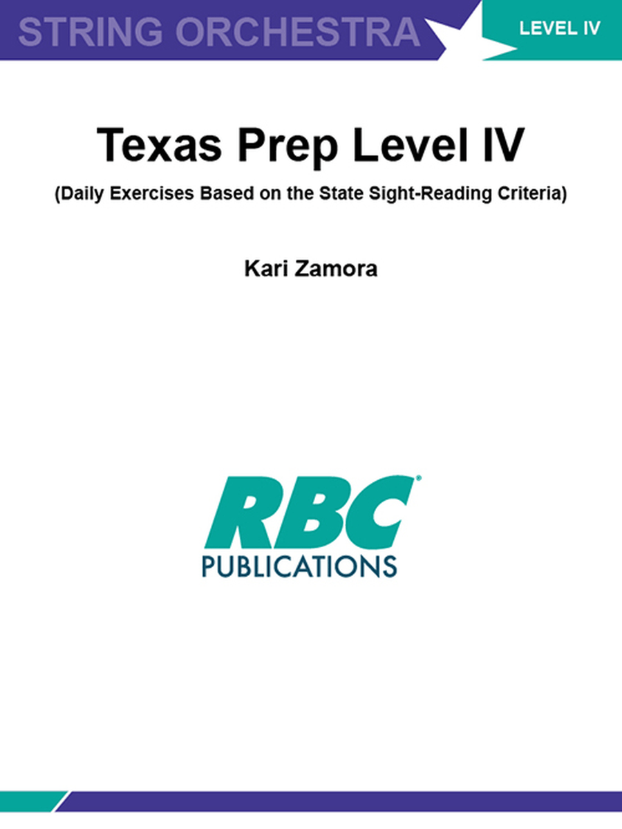 Texas Prep Level IV (Score) Orchestra scores gallery preview page 1