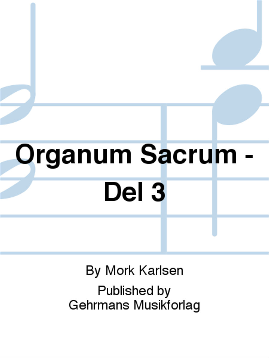 Organum Sacrum - Del 3 Organ scores gallery preview page 1