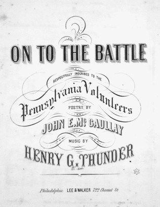 Book cover for On to the Battle
