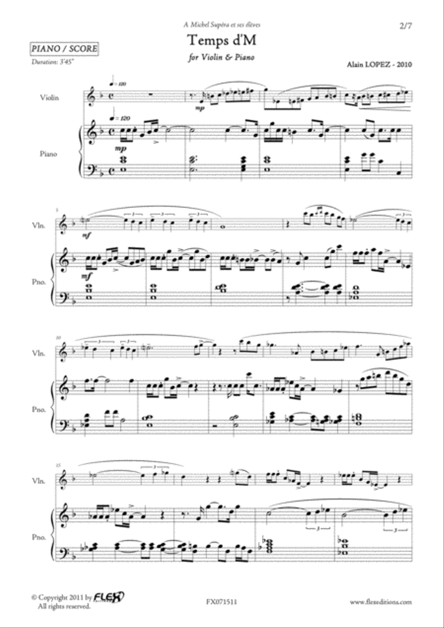 Temps d'M Temps d'M Piano scores gallery preview page 2