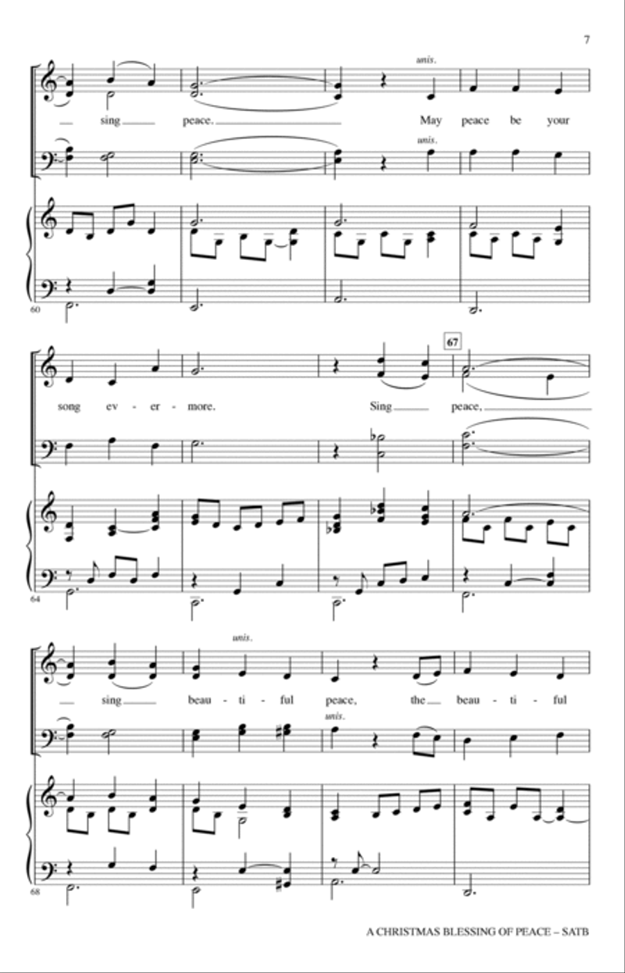 A Christmas Blessing Of Peace 4-Part scores gallery preview page 6