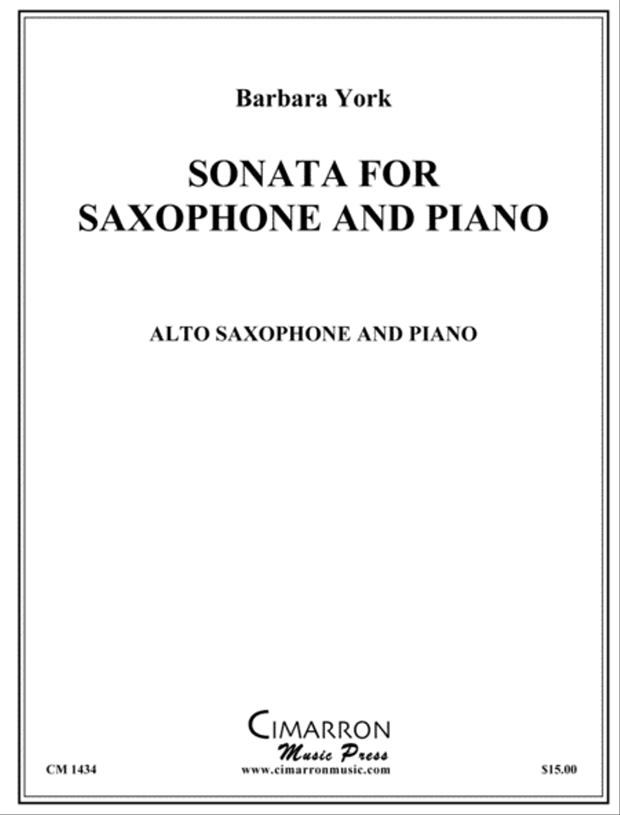Sonata for Saxophone Sonata for Saxophone Piano Accompaniment scores gallery preview page 1