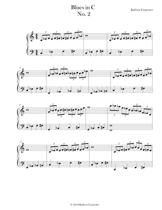 Book cover for Blues in C minor - No. 2 (Piano)