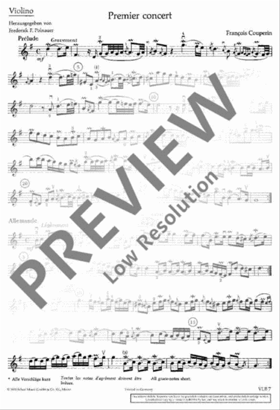 Concerts royaux Violin scores gallery preview page 18
