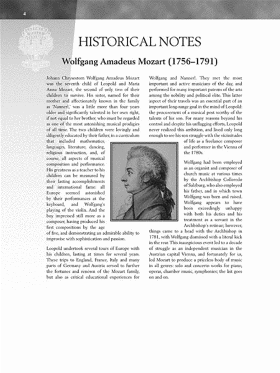 Mozart – Six Viennese Sonatinas Piano Solo scores gallery preview page 5