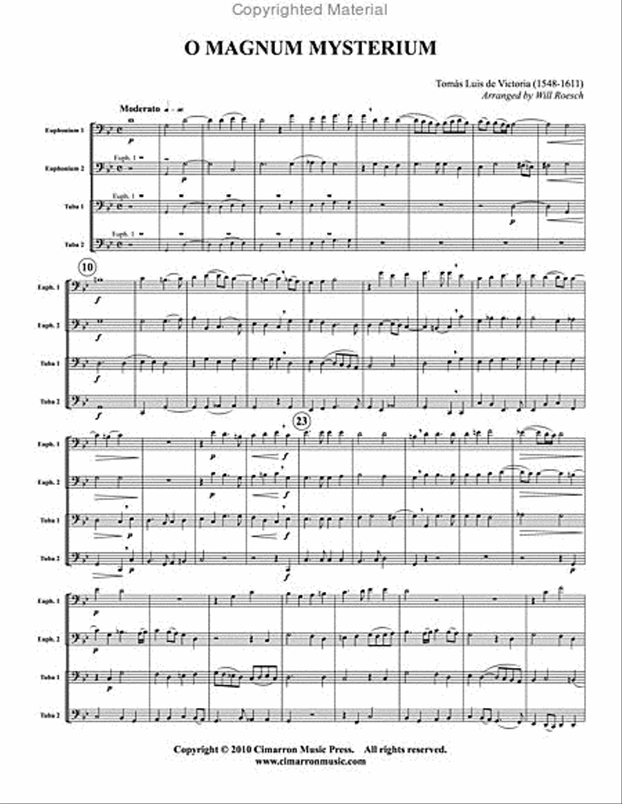 O magnum mysterium EETT scores gallery preview page 2
