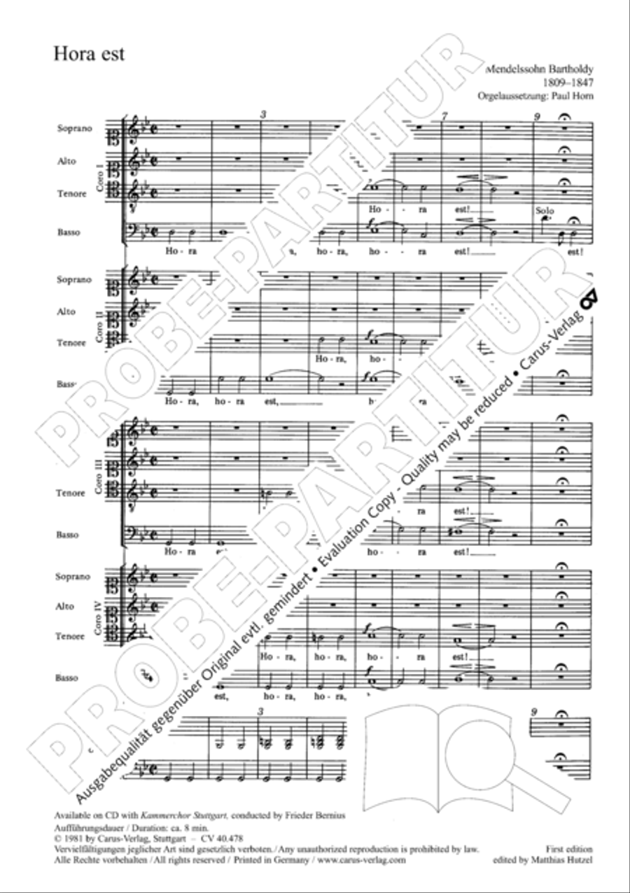 Hora est 4-Part scores gallery preview page 11