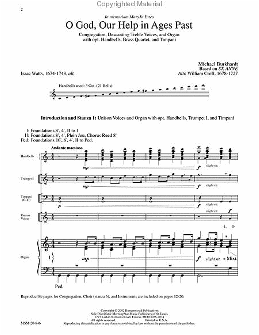 O God, Our Help in Ages Past Women's Choir scores gallery preview page 2