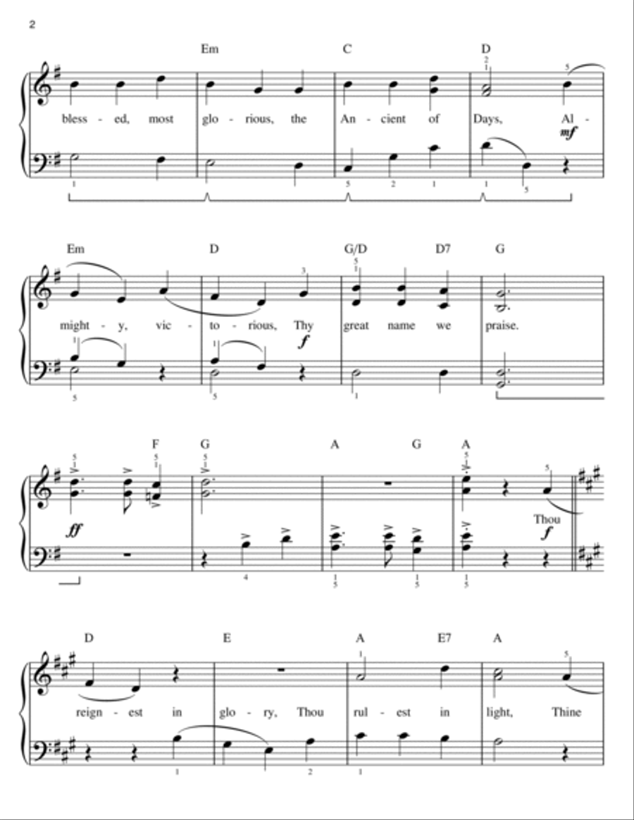 Immortal, Invisible (arr. Phillip Keveren) Easy Piano scores gallery preview page 2
