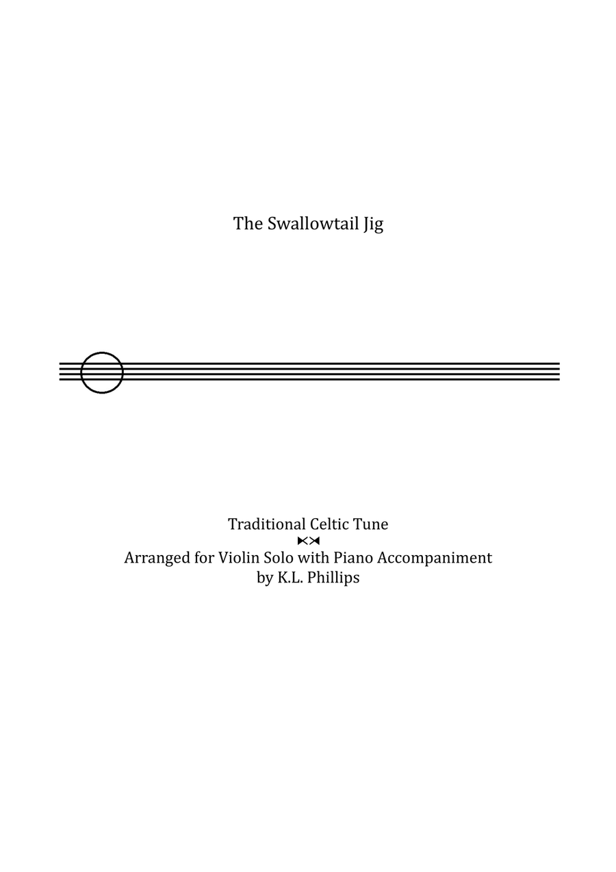 Swallowtail Jig - Celtic Violin Solo with Piano Accompaniment Violin Solo scores gallery preview page 1