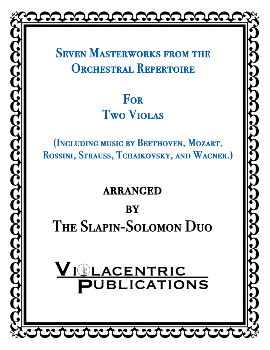 Seven Masterworks from the Orchestral Repertoire for Two Violas String Duet scores gallery preview page 1