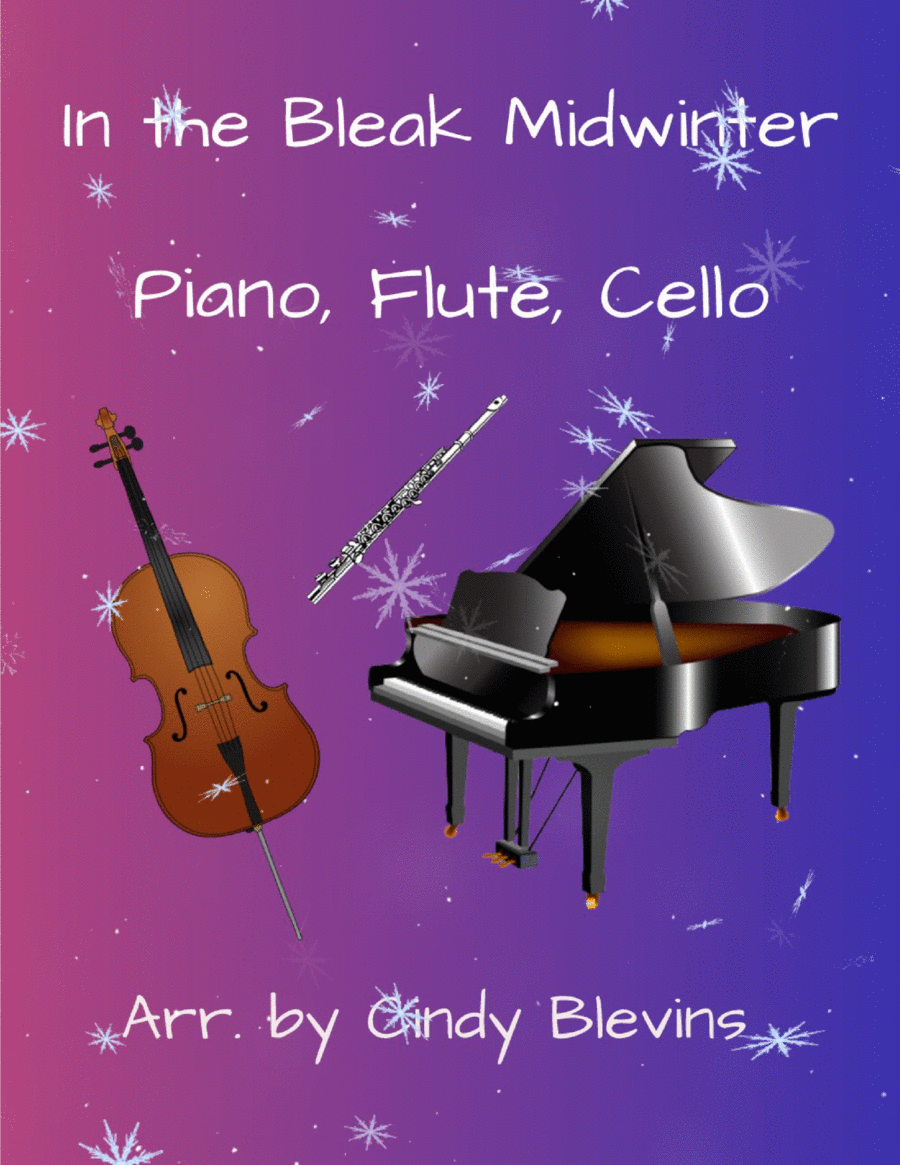 In the Bleak Midwinter, for Piano, Flute and Cello Flute scores gallery preview page 1