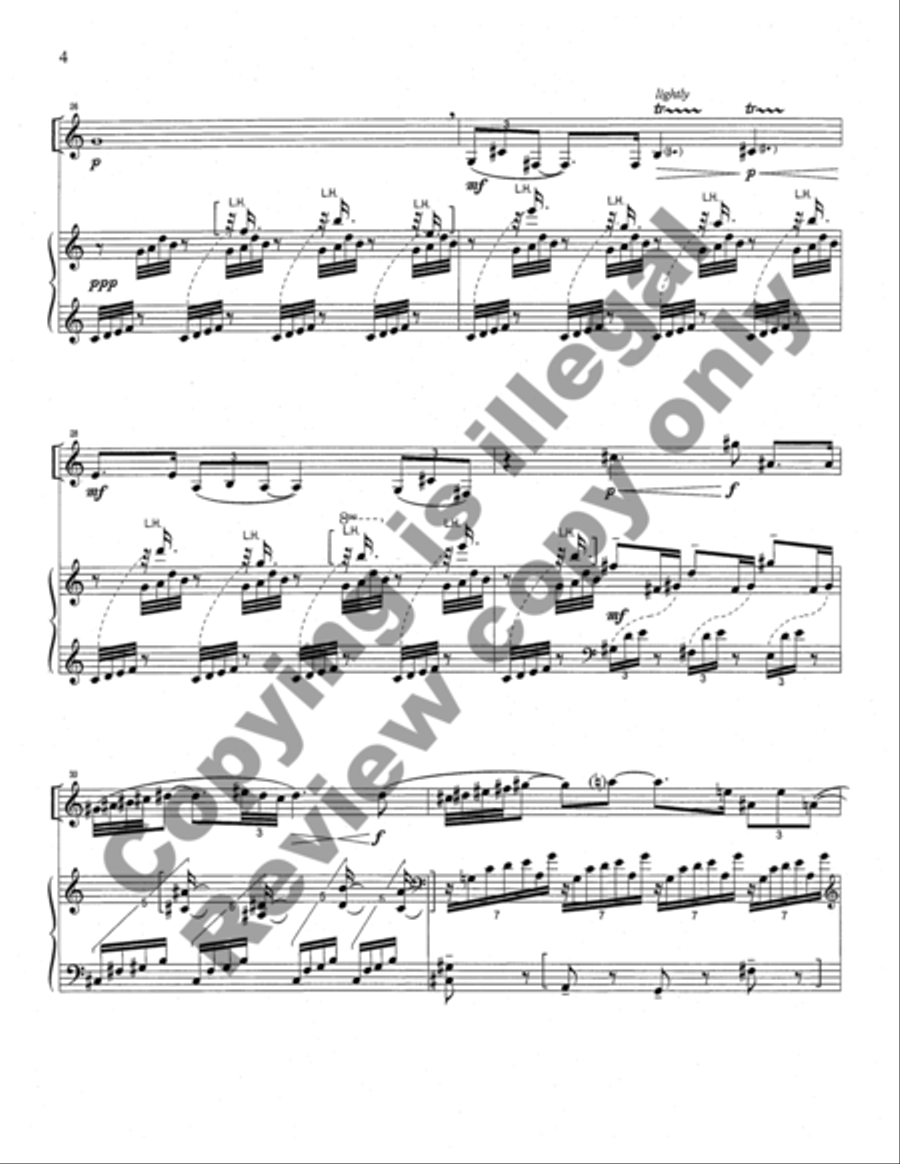 Song without Words for Clarinet and Piano Clarinet Solo scores gallery preview page 21