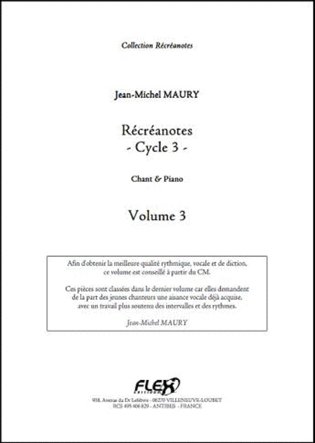 Recreanotes - Cycle 3 Volume 3 - Children