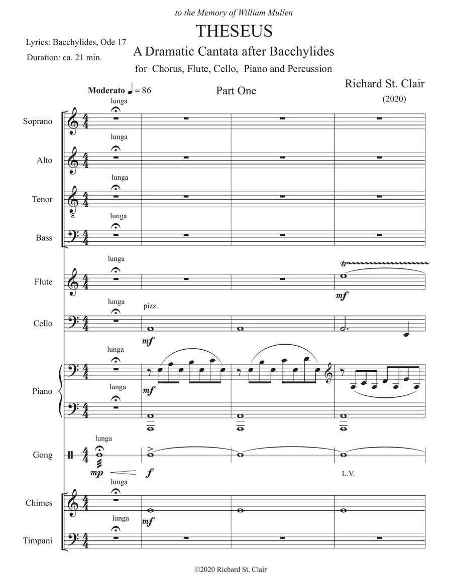 THESEUS: A Dramatic Cantata after Bacchylides (2020), SCORE AND PARTS 4-Part scores gallery preview page 5