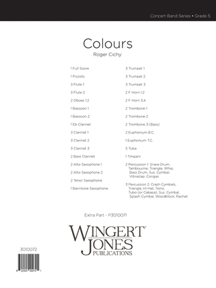Colours - Full Score