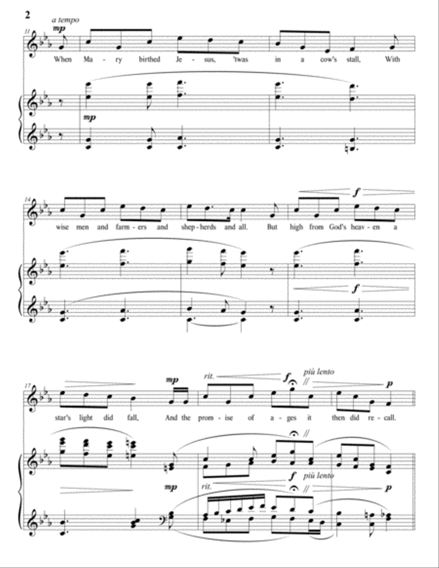 I Wonder As I Wander Voice scores gallery preview page 3