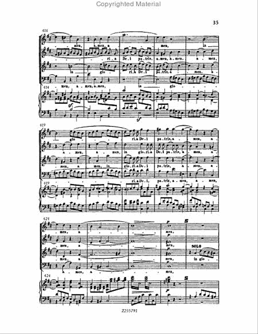 Missa Solemnis, Op.123 Choir scores gallery preview page 35