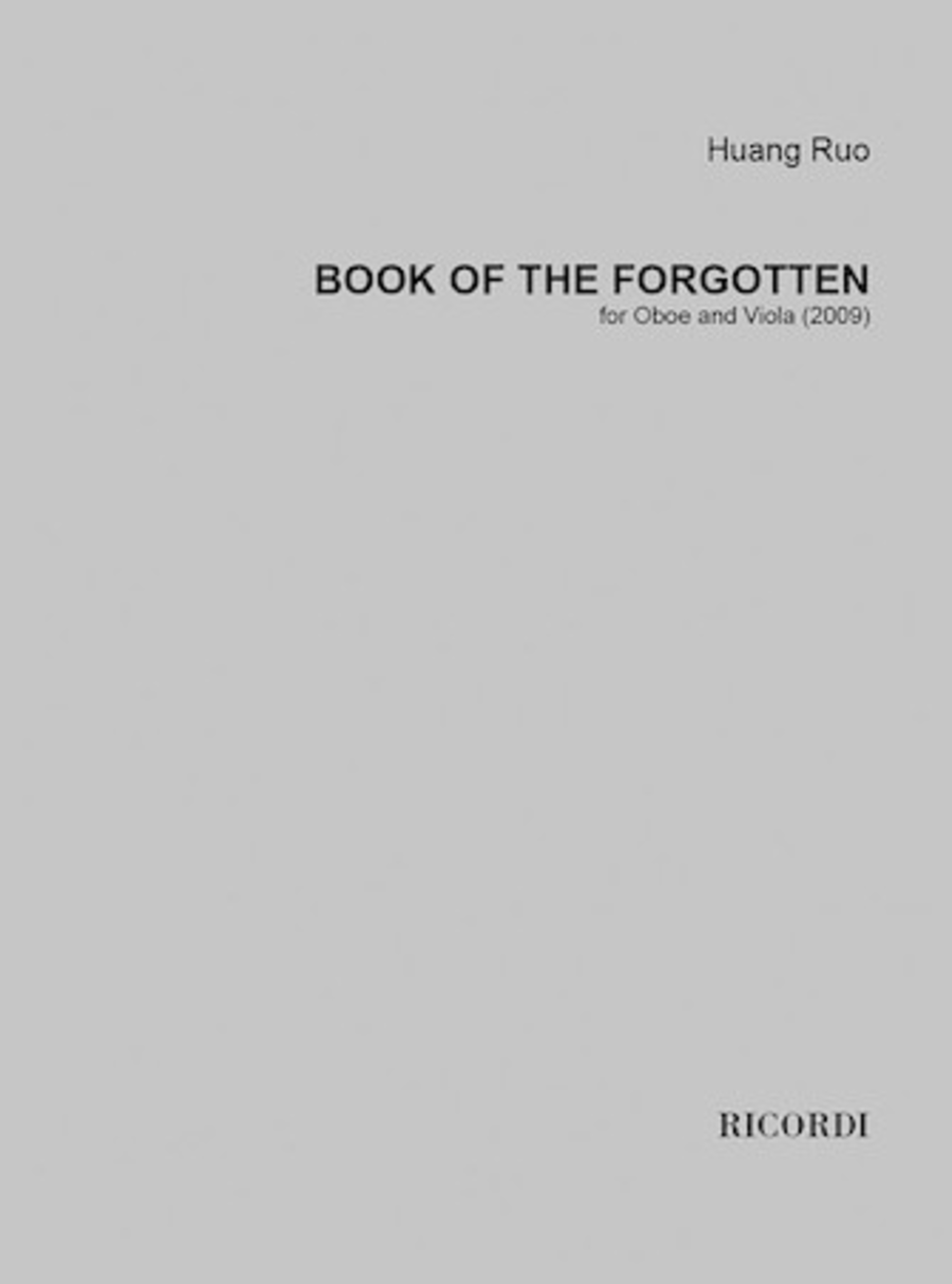Book of the Forgotten Oboe scores gallery preview page 1
