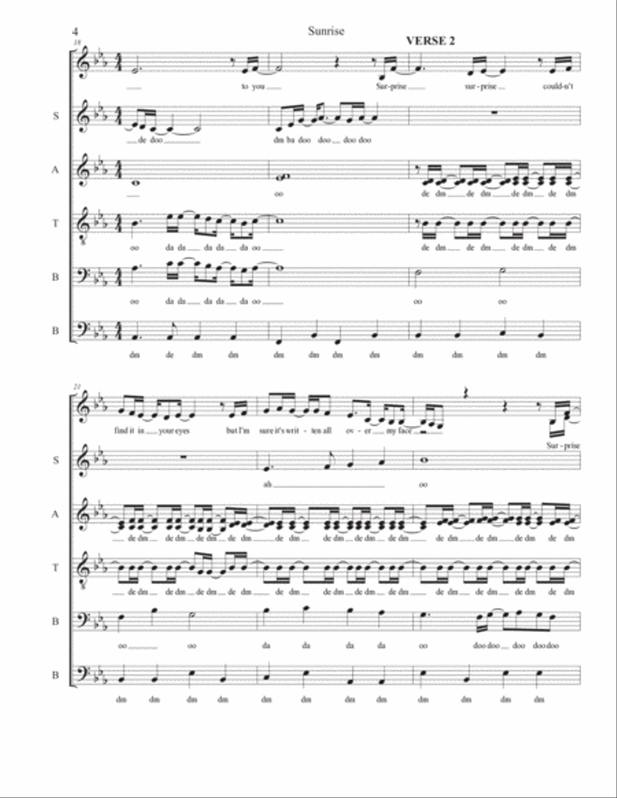 Sunrise 4-Part scores gallery preview page 4