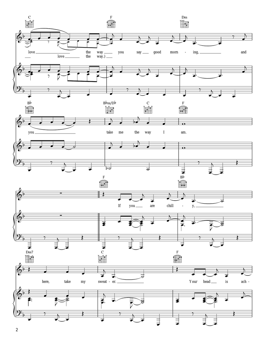 The Way I Am Acoustic Guitar scores gallery preview page 2