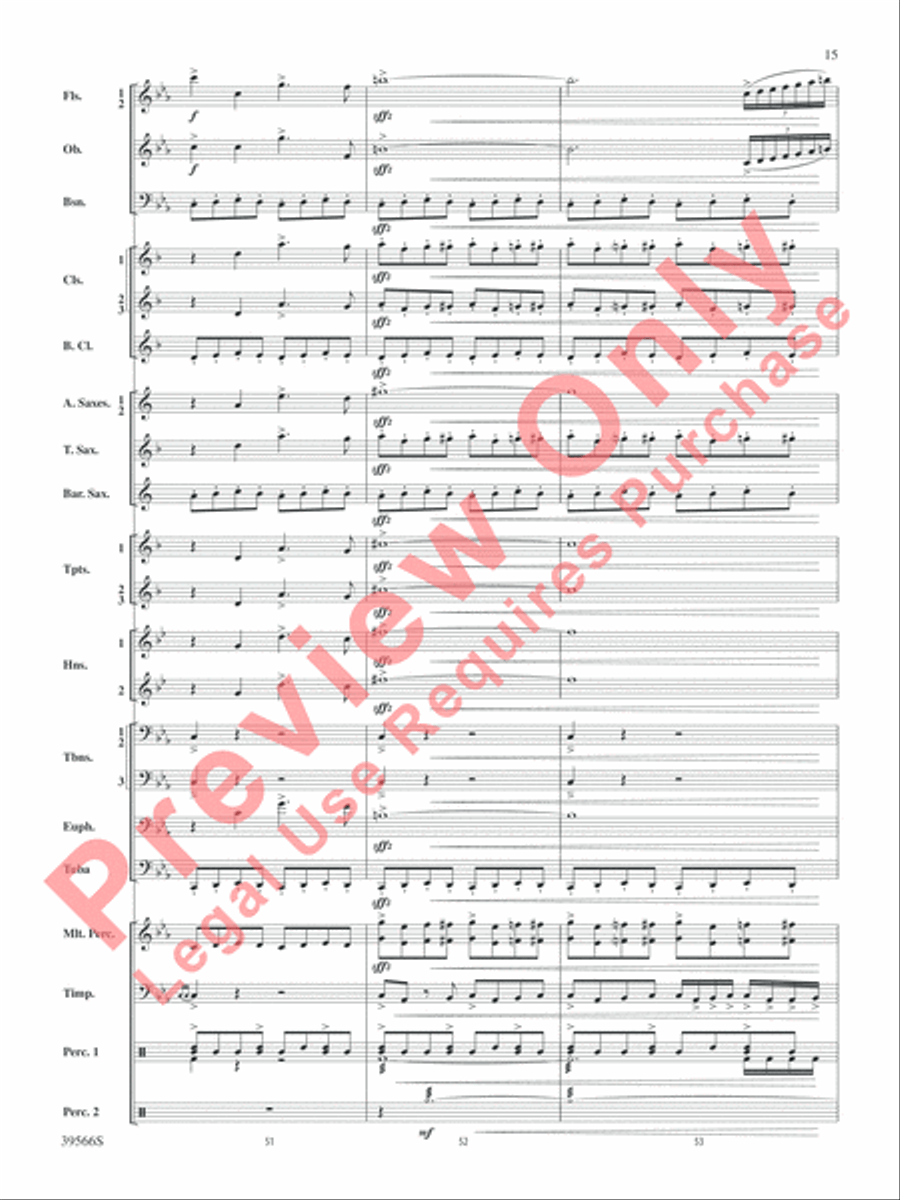 At the Movies with Danny Elfman Concert Band scores gallery preview page 16