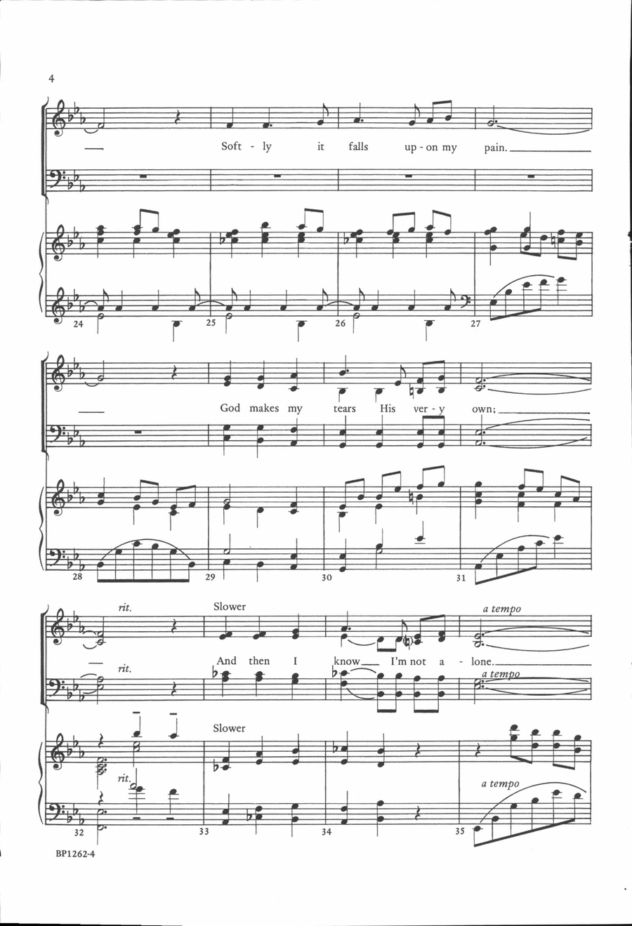 The Whisper of My Heart 4-Part scores gallery preview page 4