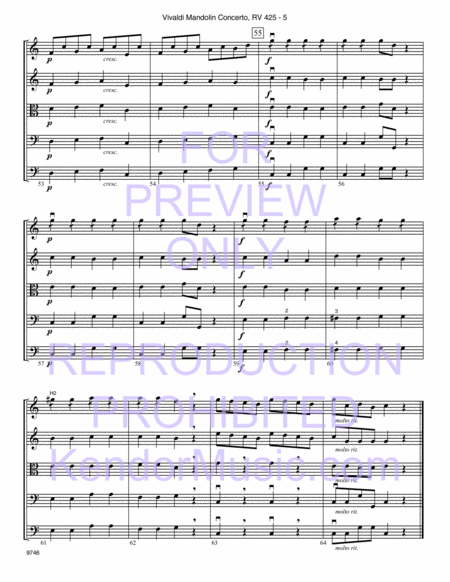 Vivaldi Mandolin Concerto, RV 425 (1st Movement) image number null