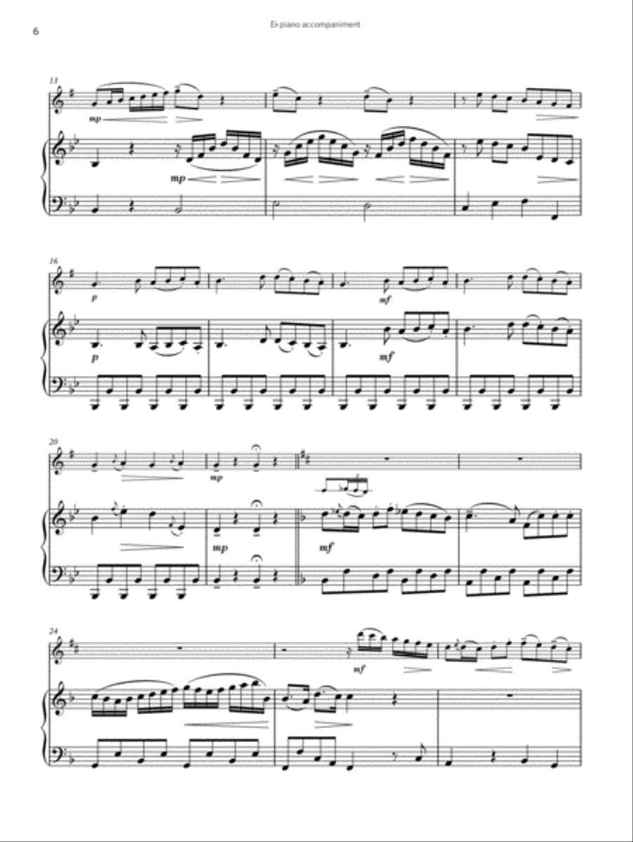 Andante (from Sonata for the Harp) (Grade 5 List B2 from the ABRSM Saxophone syllabus from 2022) Harp scores gallery preview page 5