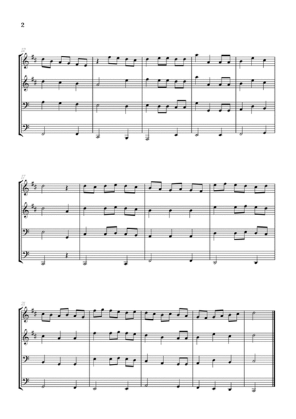 We Wish You a Merry Christmas for Brass Quartet • easy Christmas sheet music image number null