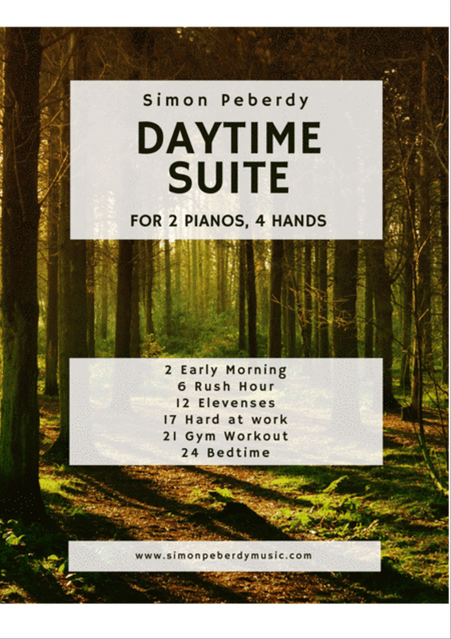 Daytime Suite for 2 pianos, 4 hands by Simon Peberdy 2 Pianos, 4-Hands scores gallery preview page 1