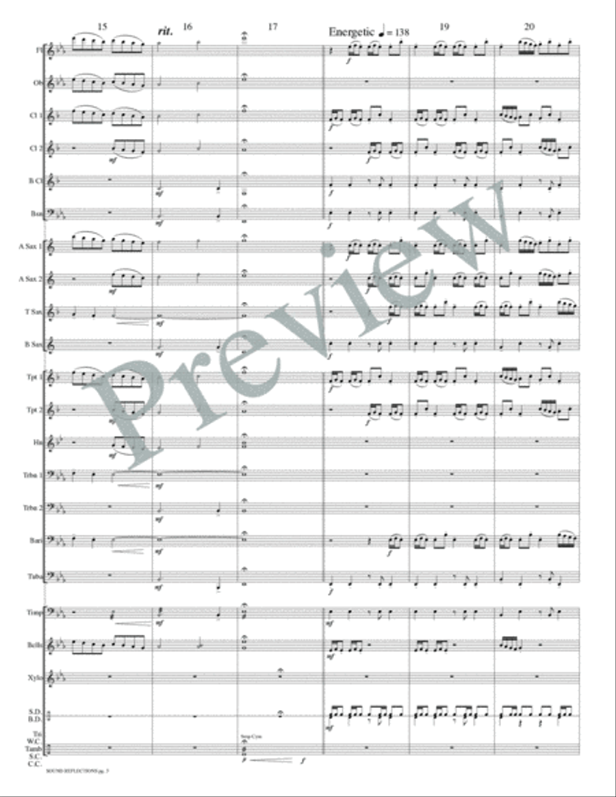 Sound Reflections Concert Band scores gallery preview page 6