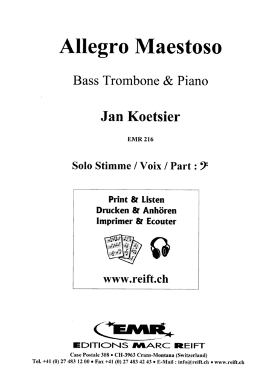 Allegro Maestoso Bass Trombone scores gallery preview page 2