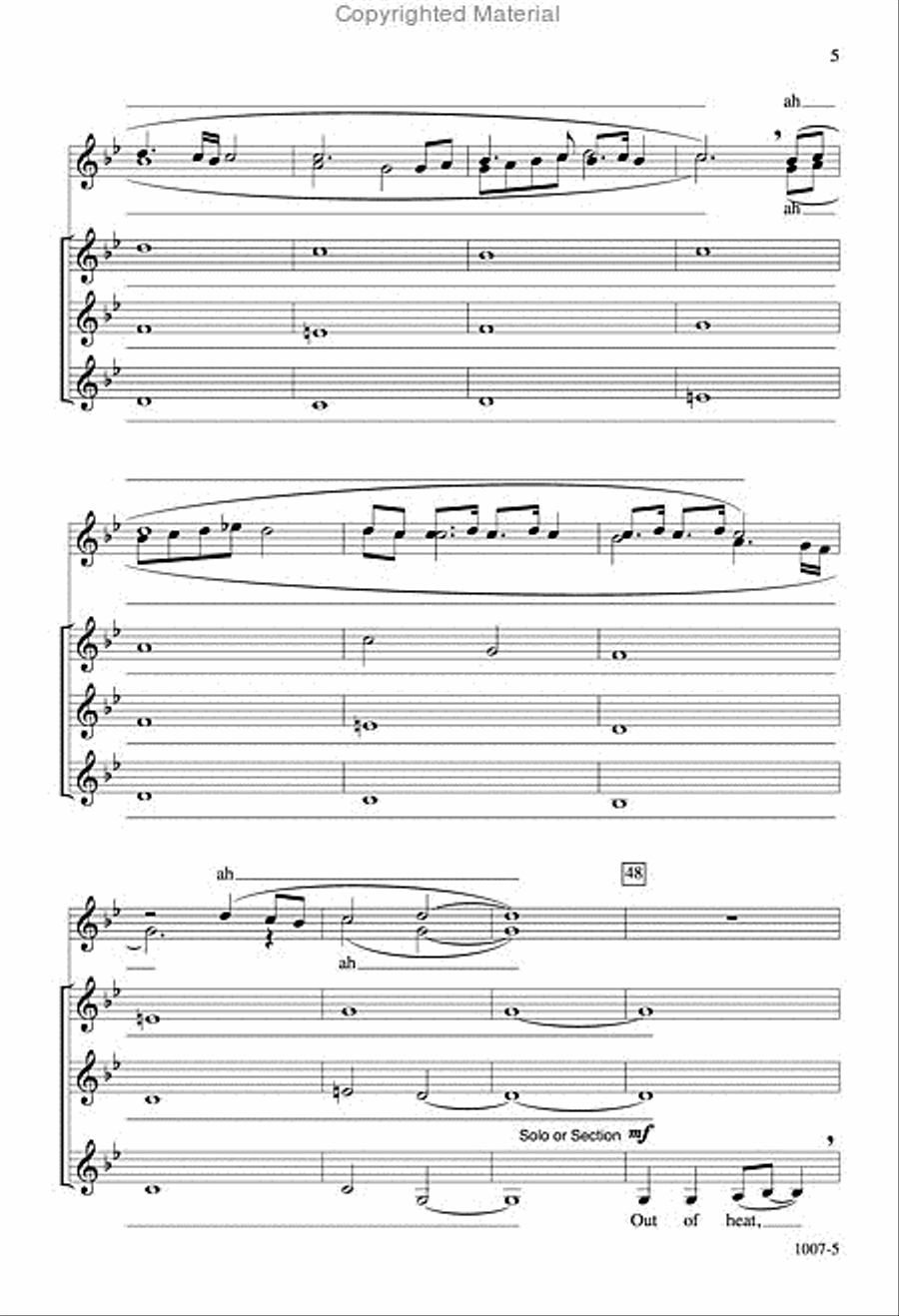 Famine Song - SSAA Octavo SSAA scores gallery preview page 5