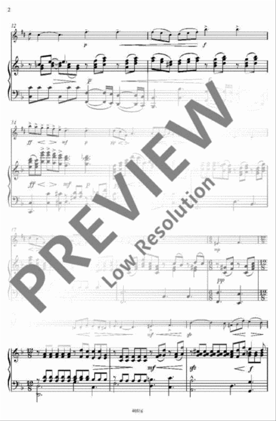 Poème Piano Accompaniment scores gallery preview page 3