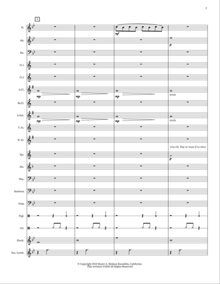 Twinkling Winter Skies Concert Band scores gallery preview page 2