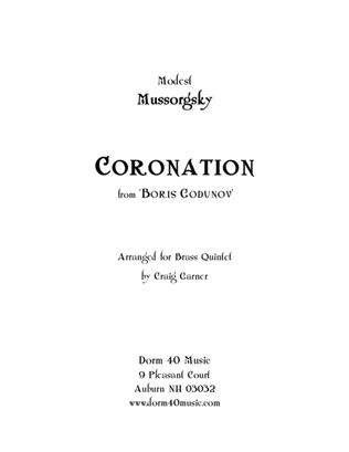 Book cover for Coronation, from "Boris Godunov"