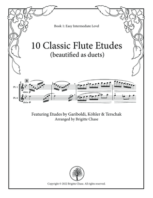 10 Classic Flute Etudes (beautified as duets) Book 1