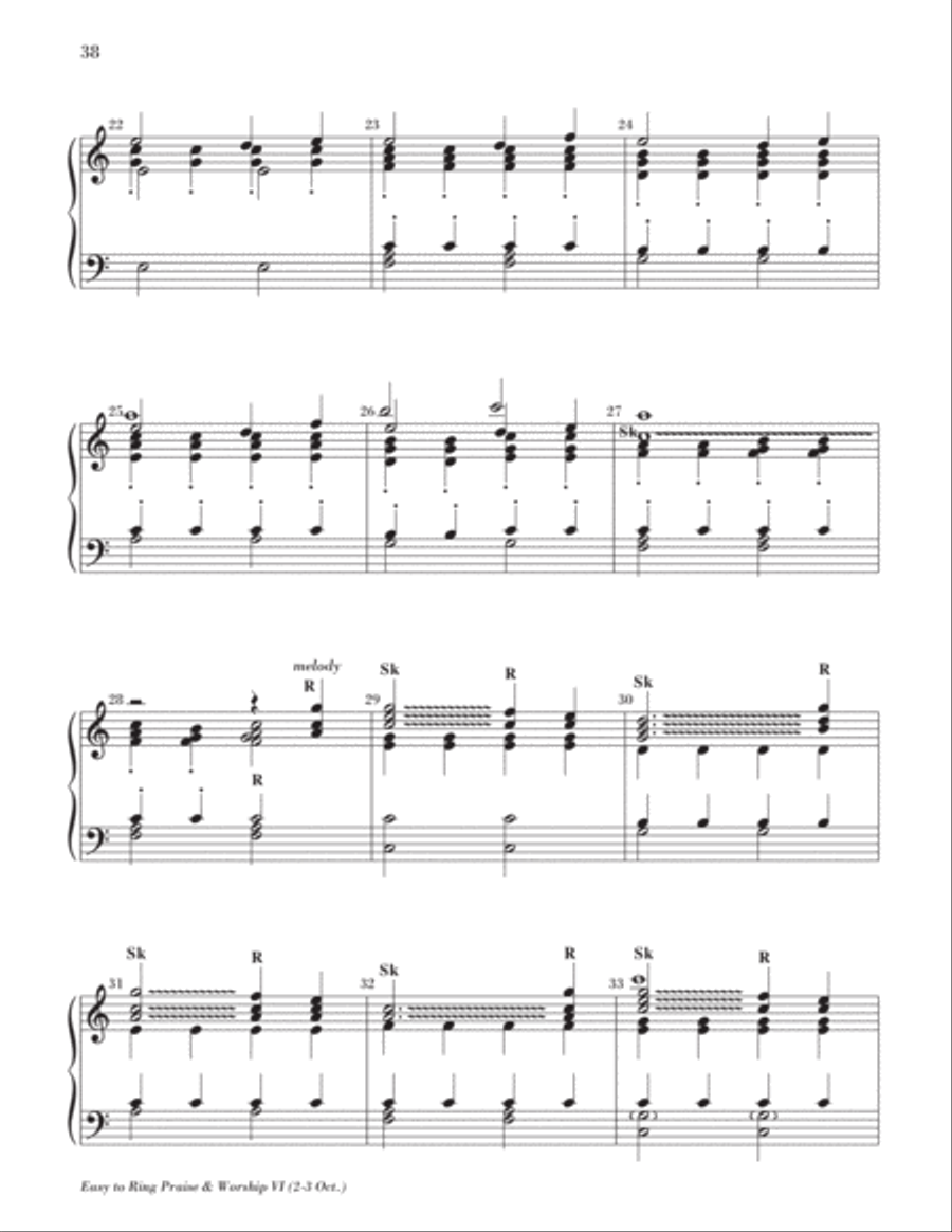 Easy to Ring Praise and Worship 3-Octaves scores gallery preview page 41