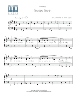 Book cover for Rockin' Robin (Early Intermediate Piano Duet)