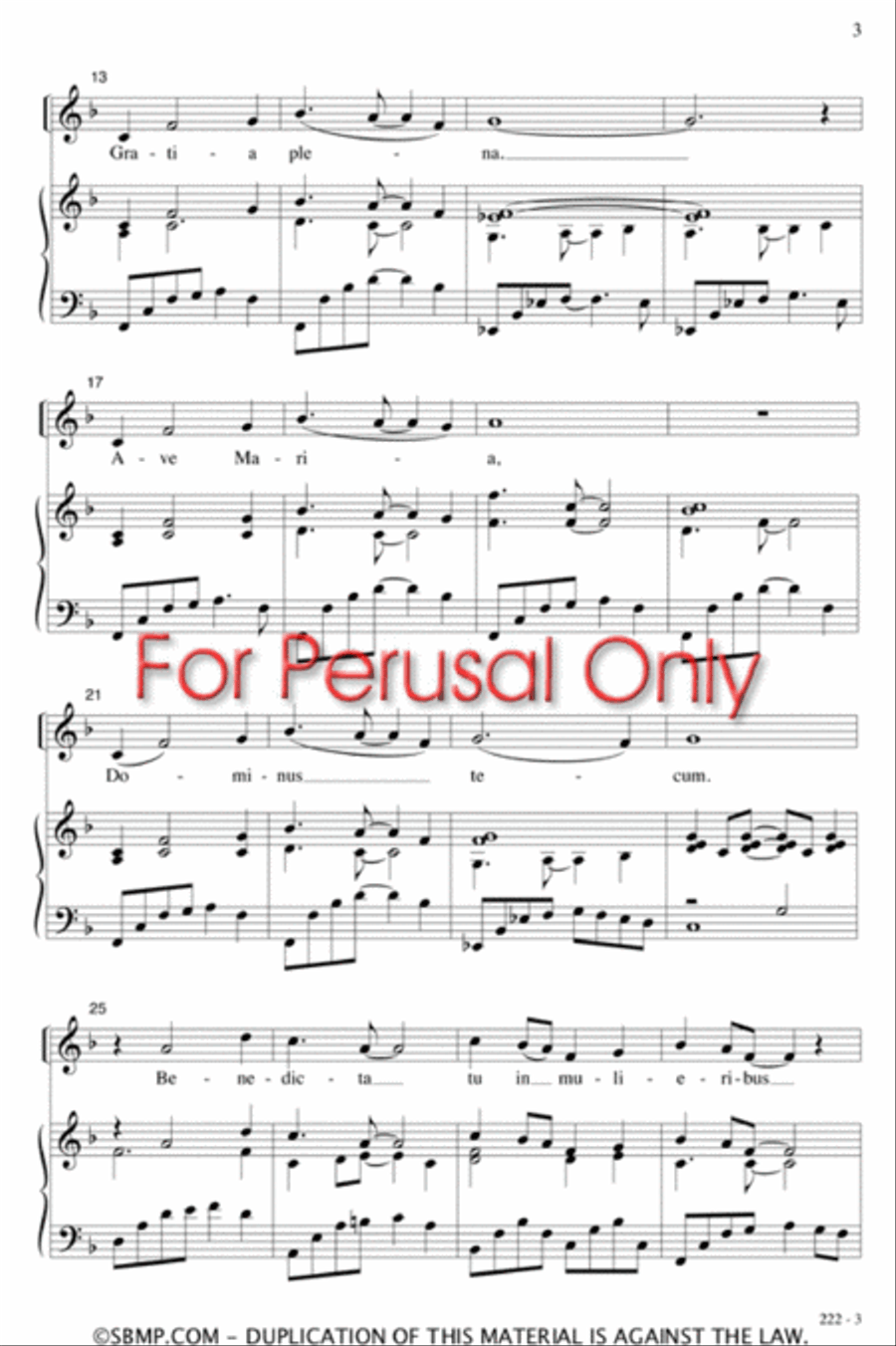 Ave Maria - SSA Octavo SSA scores gallery preview page 3