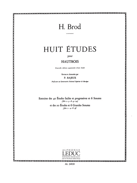 8 Etudes For Oboe Solo
