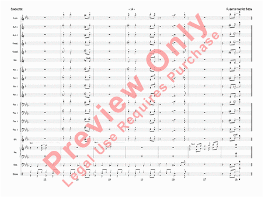 Flight of the Foo Birds Jazz Ensemble scores gallery preview page 17